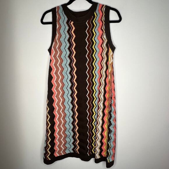 Missoni x Target Colore Zig Zag Sleeveless Sweater Dress Size Medium - Picture 3 of 9